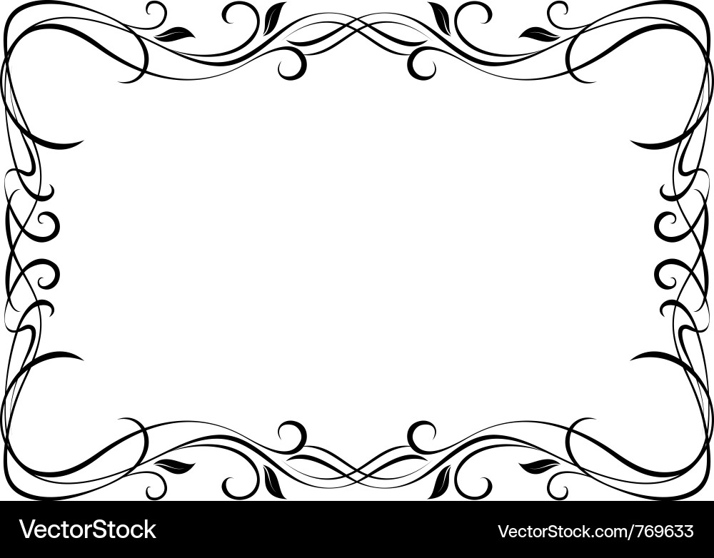Floral Ornamental Frame vector image