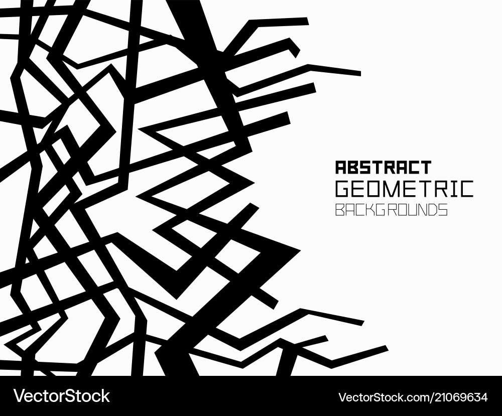 Abstract geometric background with random chaotic Abstract geometric background with random chaotic vector image