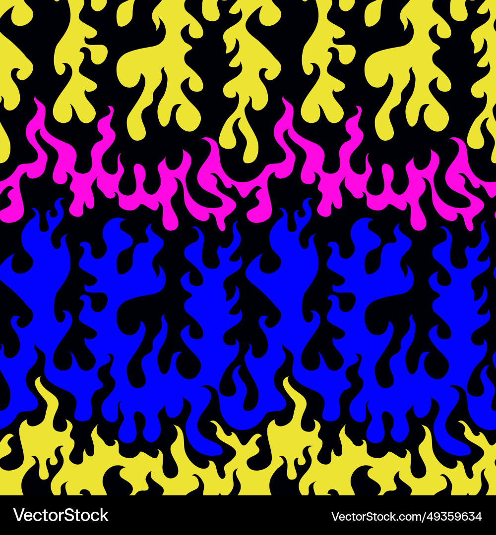 Dynamic Flame Pattern Vector Image
