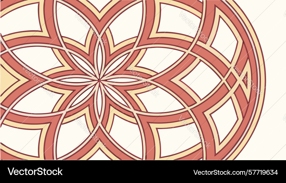 Intricate circular mandala pattern design Vector Image