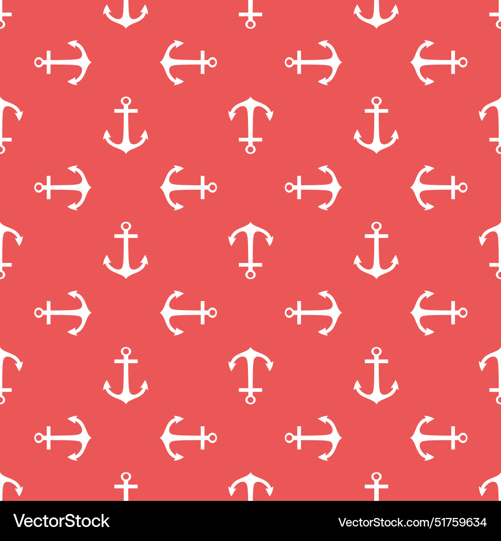 Seamless pattern with anchors background Vector Image
