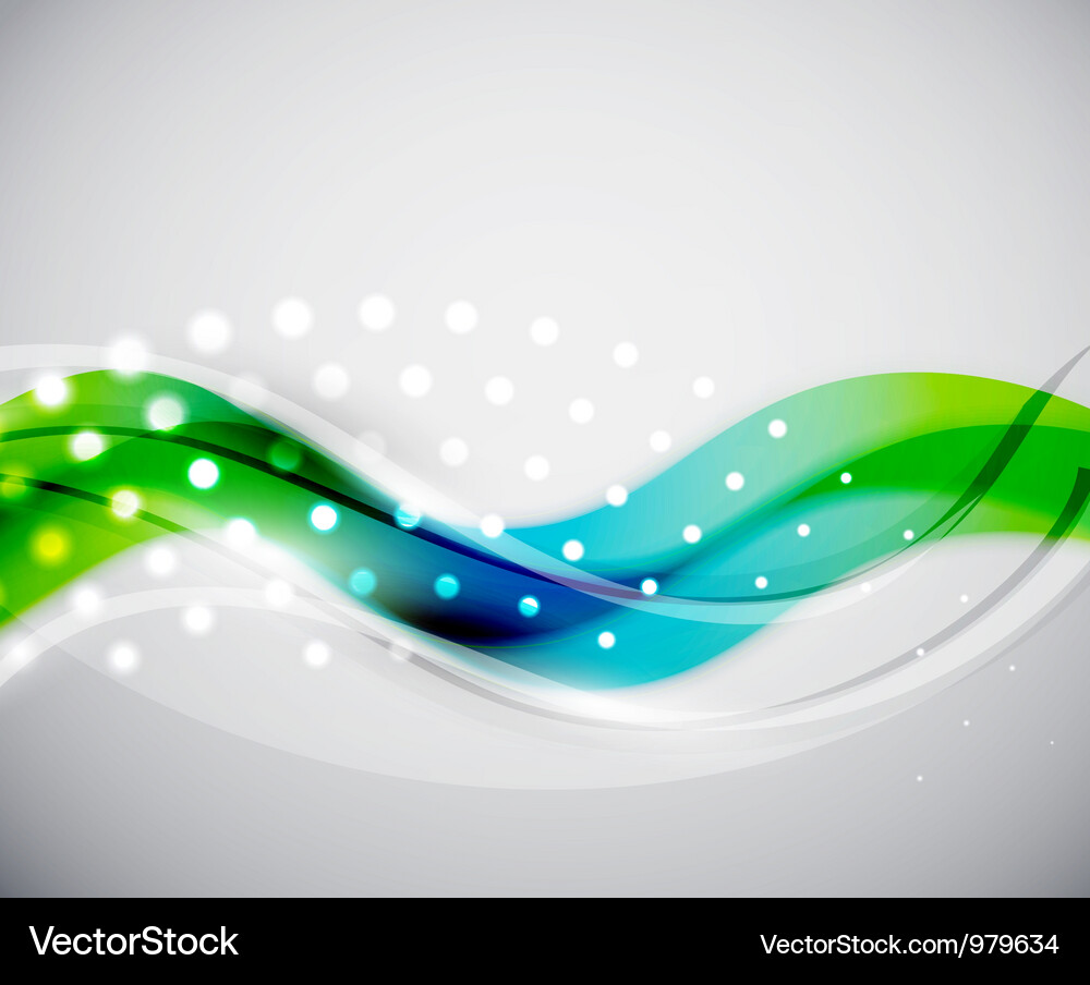 Smooth wave abstract background Vector Image