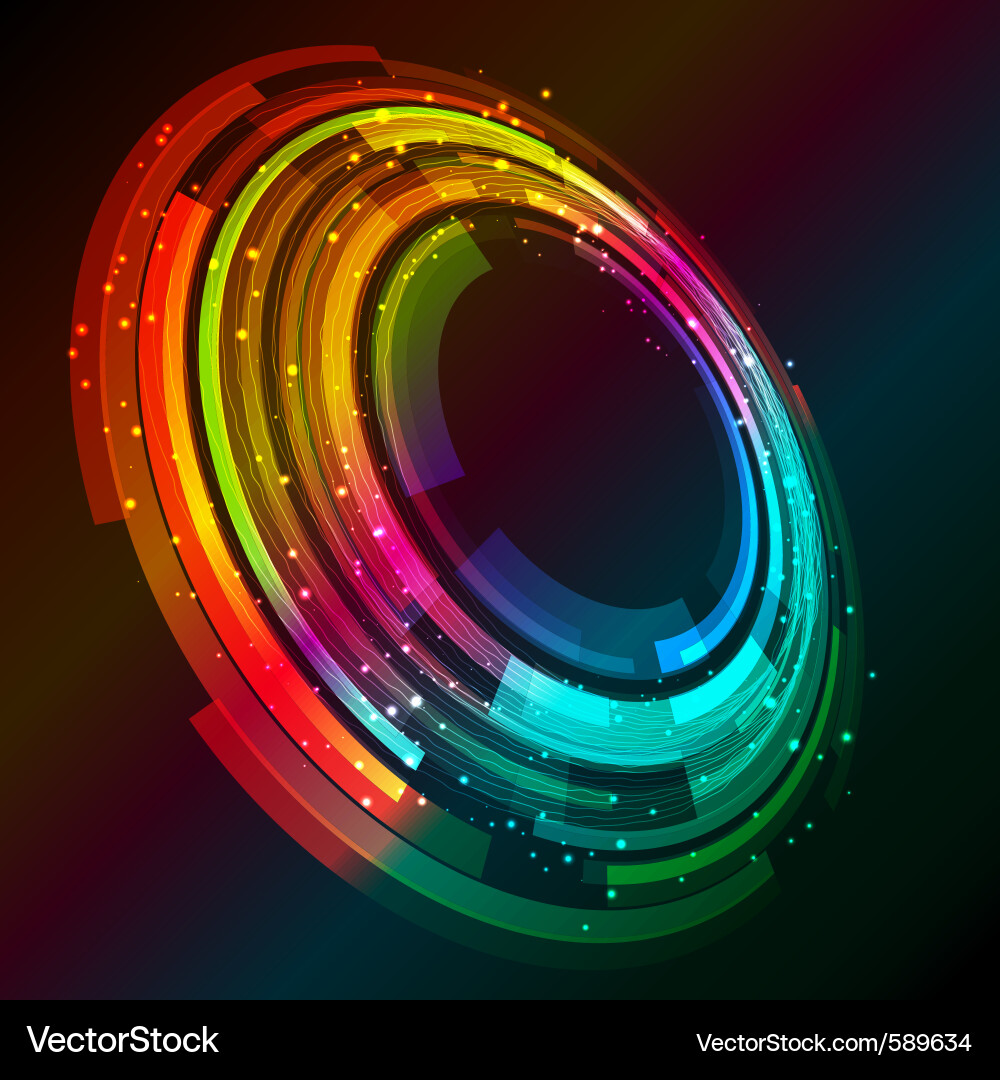 Vibrant Color Spectrum Background Vector Image