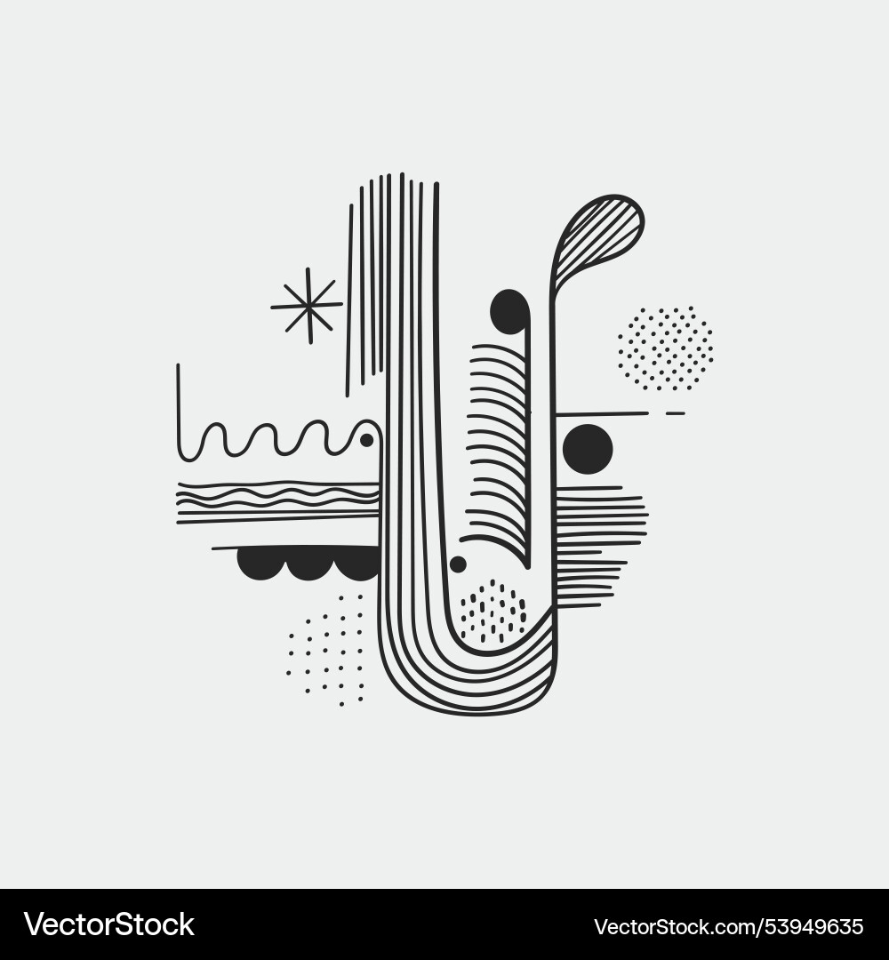 Abstraction with waves and lines abstract work Abstraction with waves and lines abstract work Vector Image