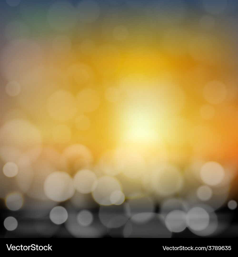 Blurry background with bokeh effect abstract vector image