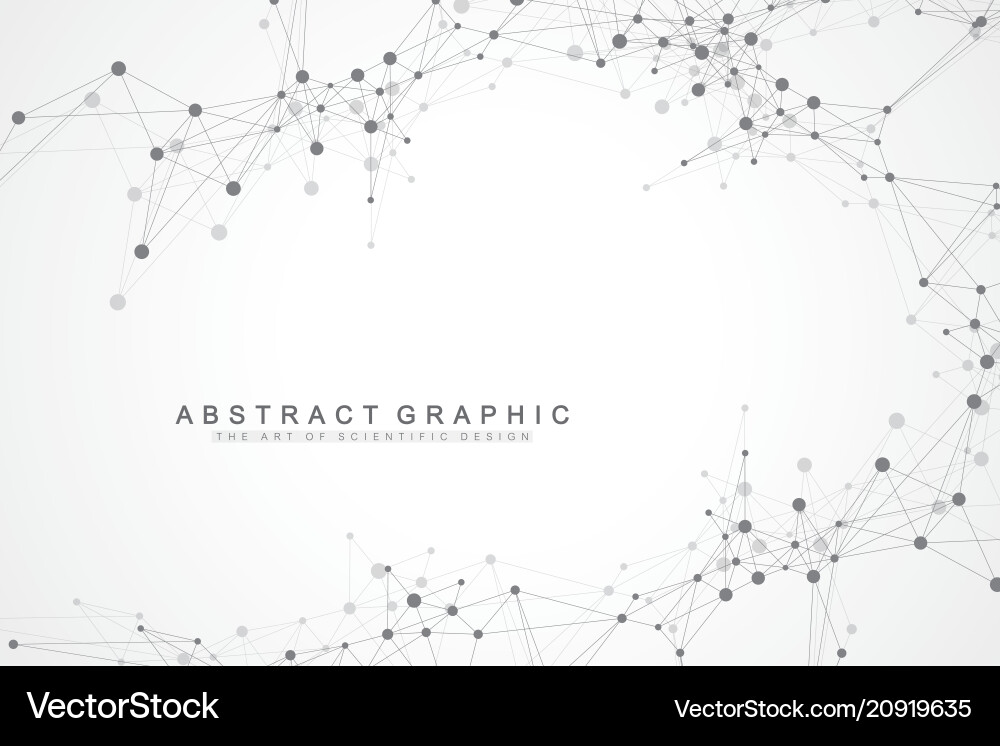 Connected Network Abstract vector image