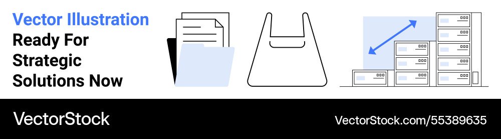 Efficient document management and supply chain Efficient document management and supply chain Vector Image