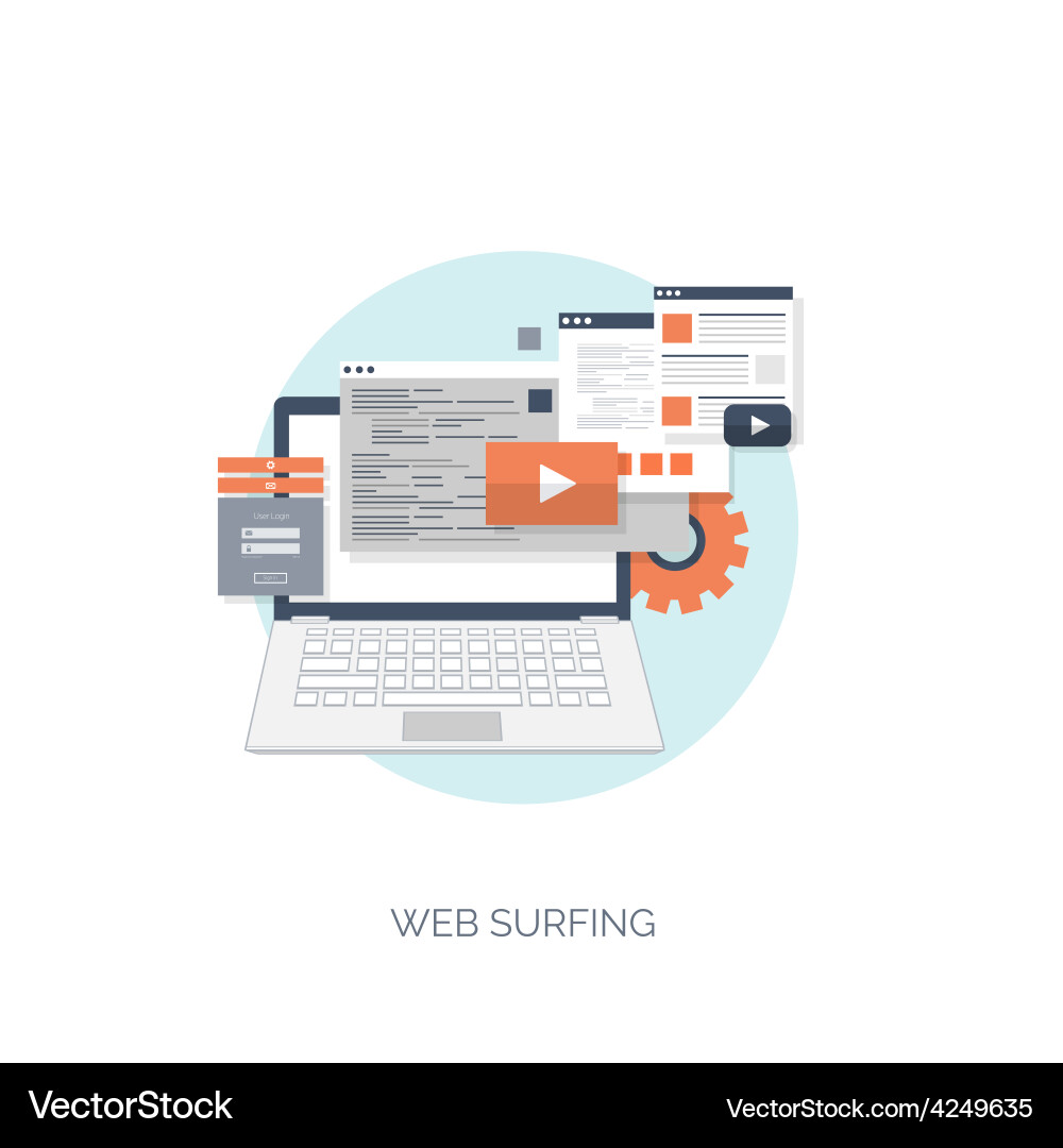 Flat computing background vector image