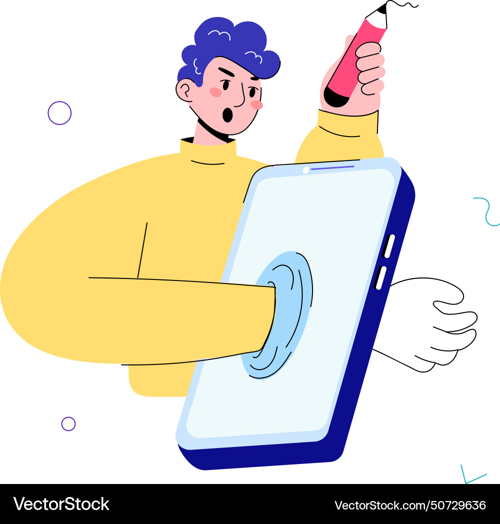 Mobile technology Royalty Free Vector Image - VectorStock