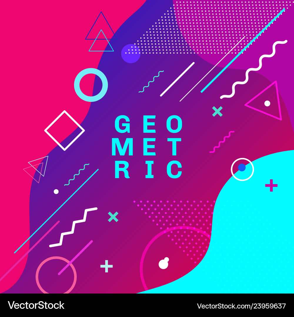 Abstract colorful geometric shapes and forms Abstract colorful geometric shapes and forms vector image