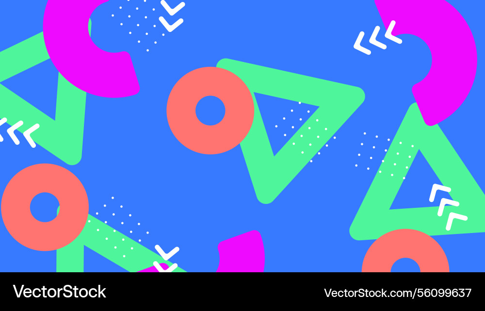 Colorful geometric abstract pattern on simple Vector Image
