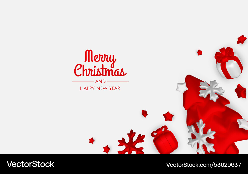 Merry christmas and happy new year background Merry christmas and happy new year background vector image