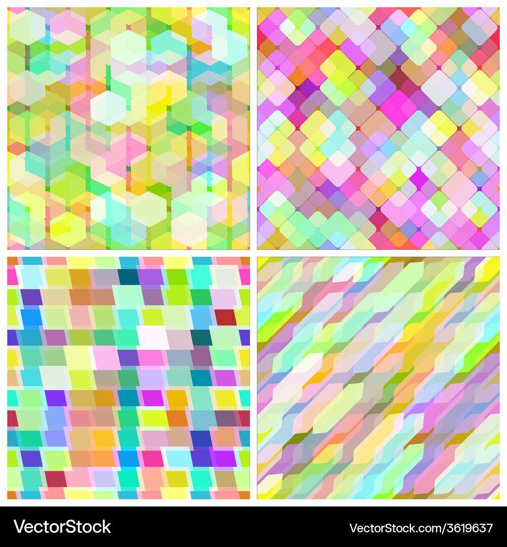 Set of seamless pattern Vector Image