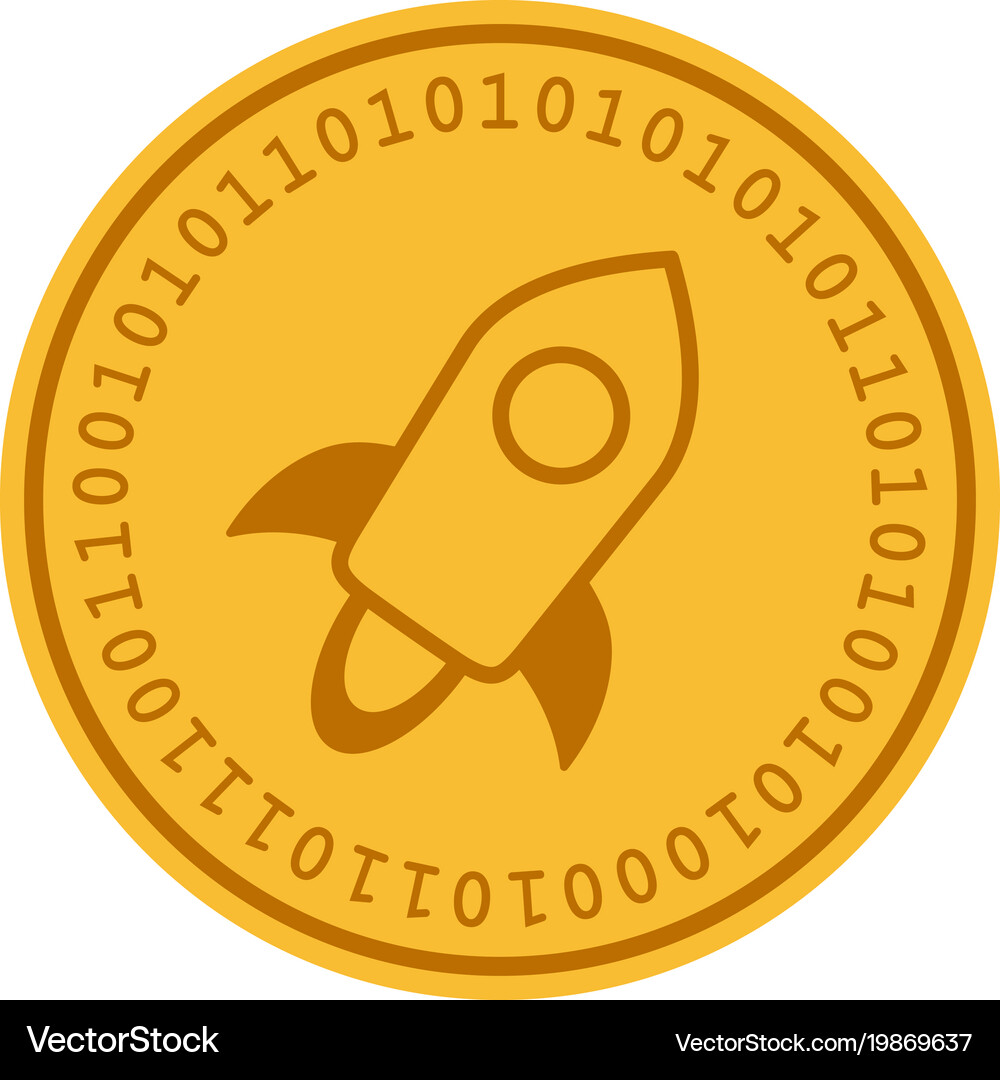 Stellar XLM Cryptocurrency Coin – Royalty-Free Vector | VectorStock