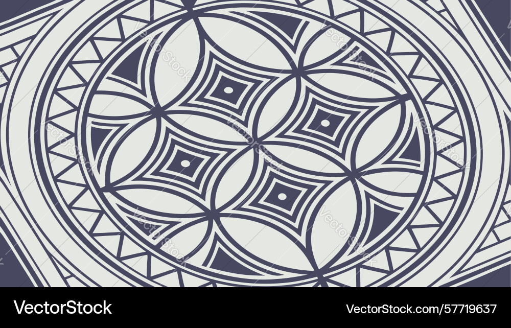 Symmetrical square geometric pattern design vector image