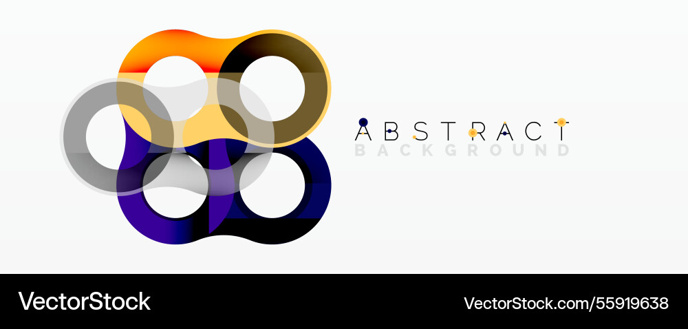 Abstract geometric pattern with interlocking Abstract geometric pattern with interlocking vector image