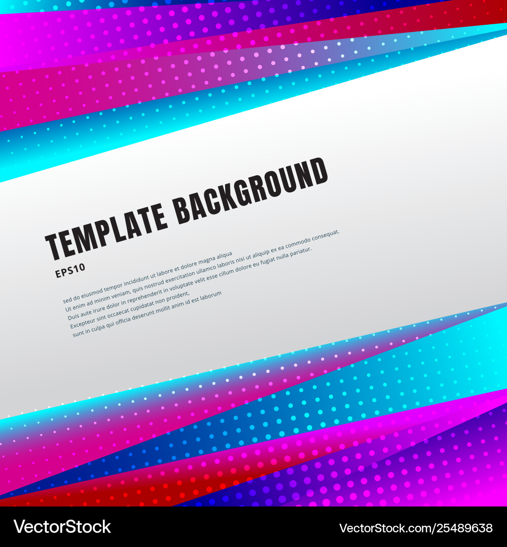 Abstract template header and footers colorful Vector Image