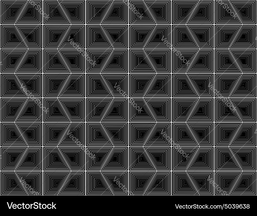Design seamless monochrome hexagon pattern Vector Image