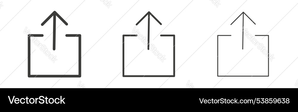 Export icon set Export icon set vector image