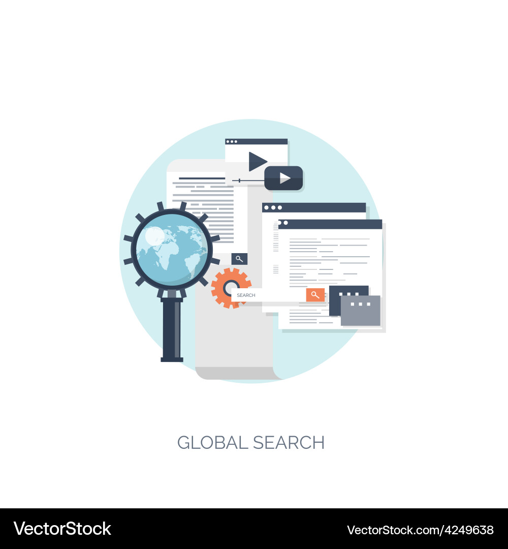 Flat computing background vector image