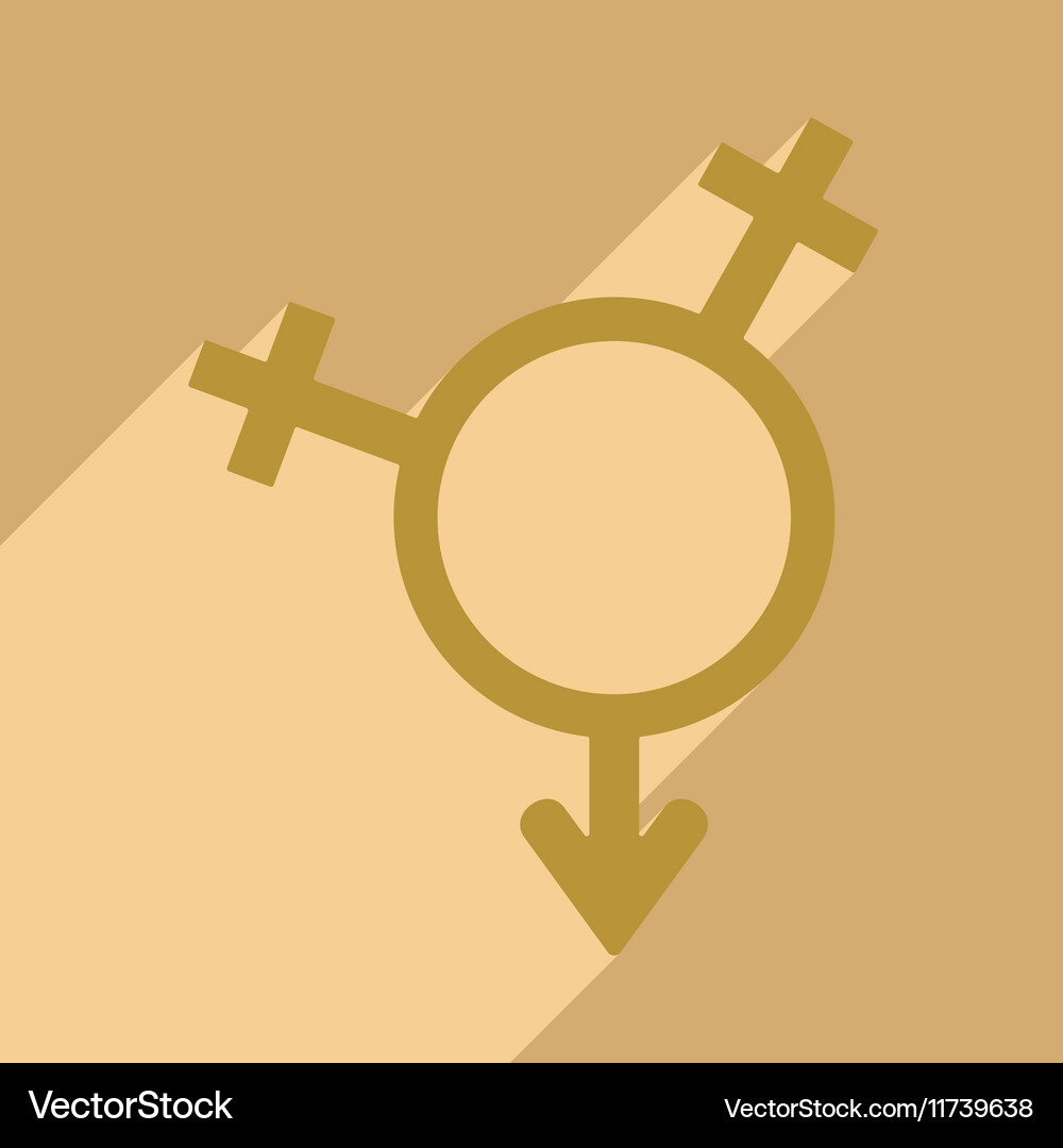 Flat with shadow icon and mobile application Vector Image