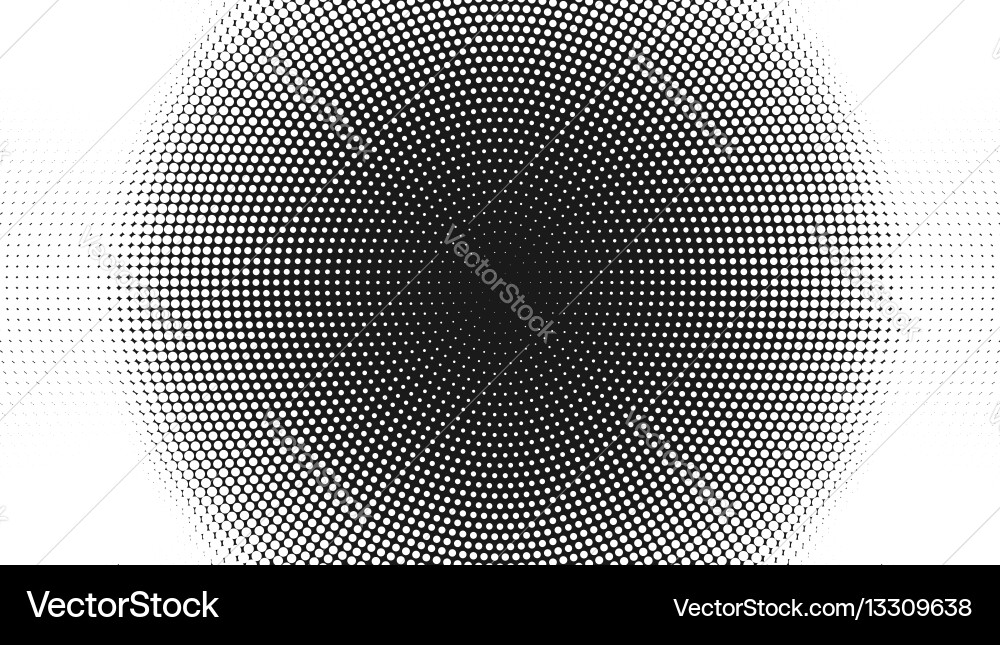 Halftone pattern background round spot shapes vector image
