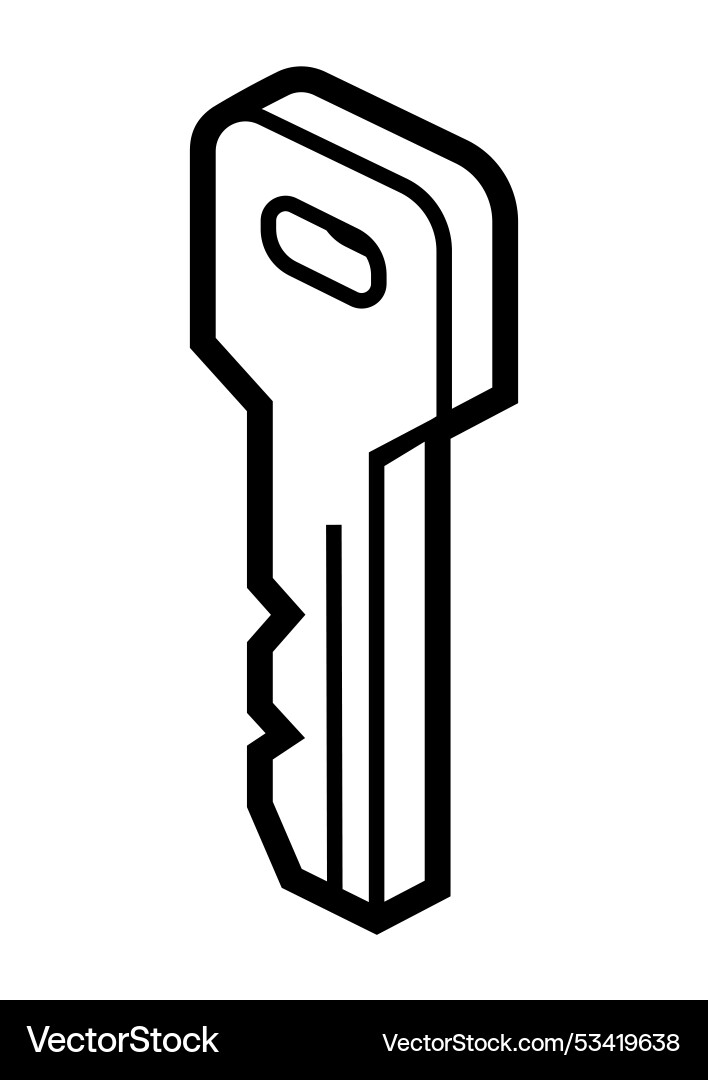 Key icon in isometry style image for website app Key icon in isometry style image for website app vector image