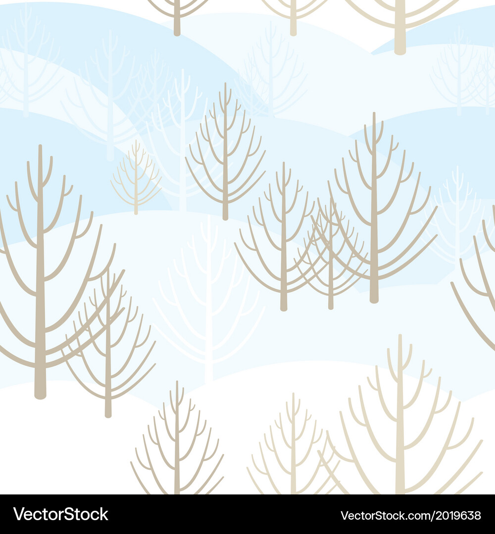 Minimalist Tree Pattern Vector Image