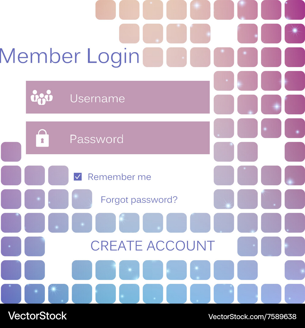 Mobile Benutzer ui Kit Form Schnittstelle für Web Vektorbild
