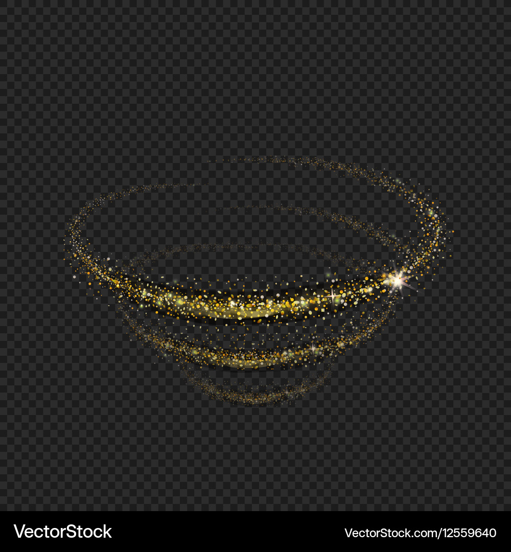 Tornado of light with sparkling lines vector image