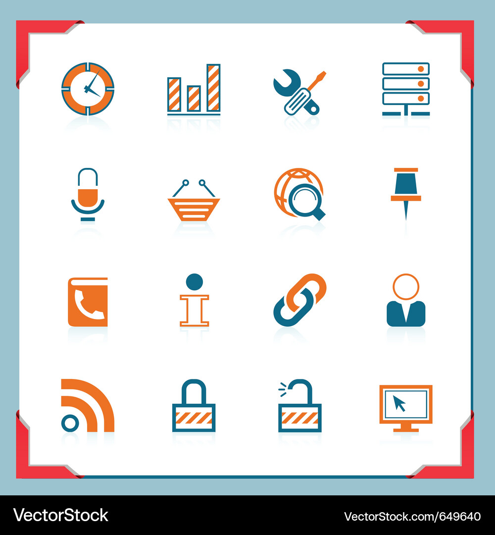 Web & Internet Icon Series Vector Image