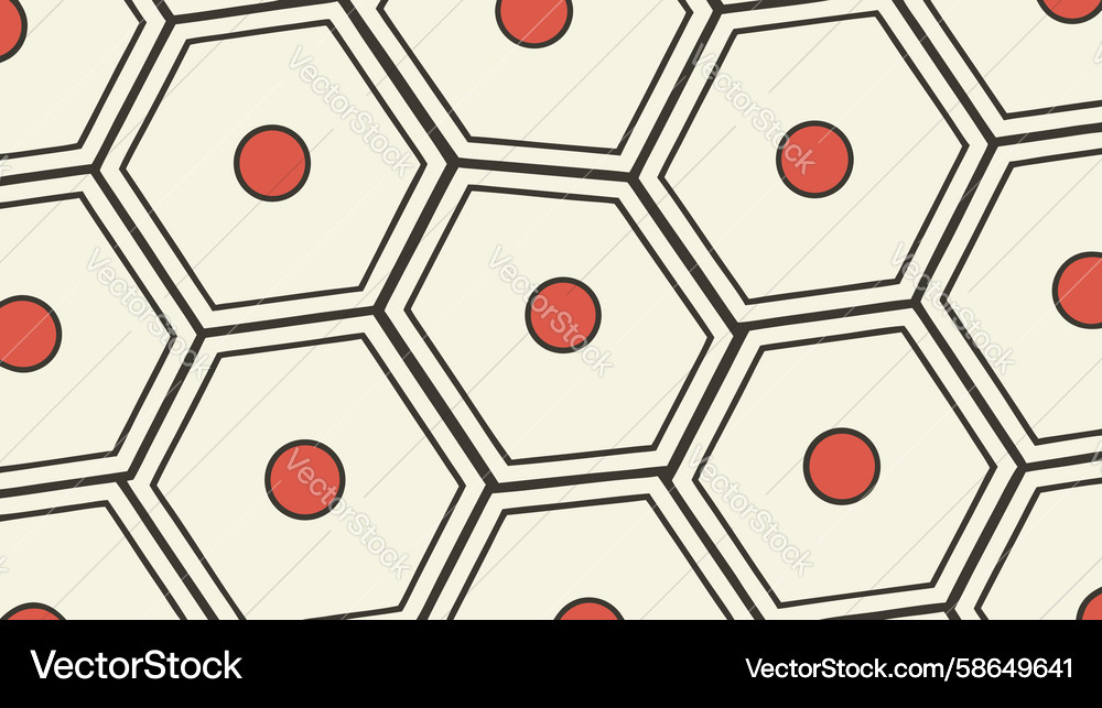Hexagonal honeycomb pattern background design Vector Image