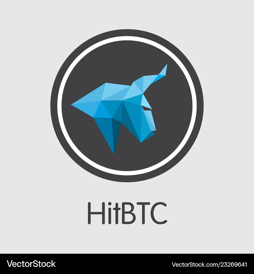 Hitbtc the crypto coins or cryptocurrency logo – Royalty-Free Vector |  VectorStock