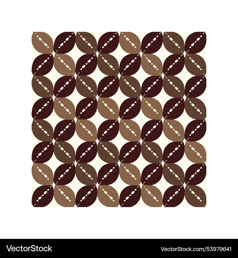 Minimalistic geometric coffee pattern for branding Vector Image