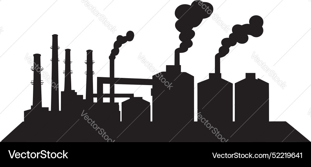 Robust output black logo for factory design Robust output black logo for factory design vector image