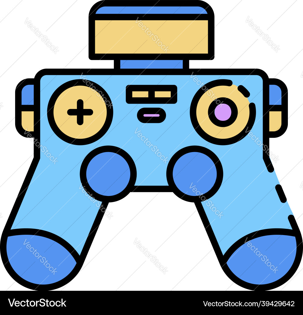 Drone joystick icon color outline Drone joystick icon color outline vector image