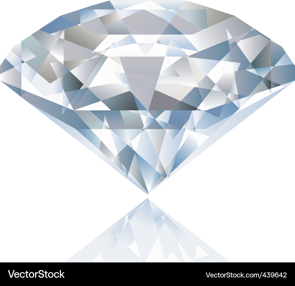 Sparking Diamant Schmuck Vektorbild