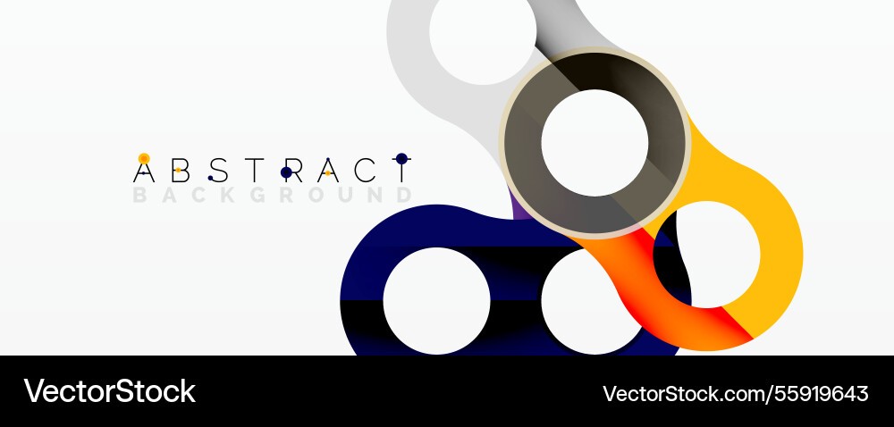 Abstract circle element composition Vector Image