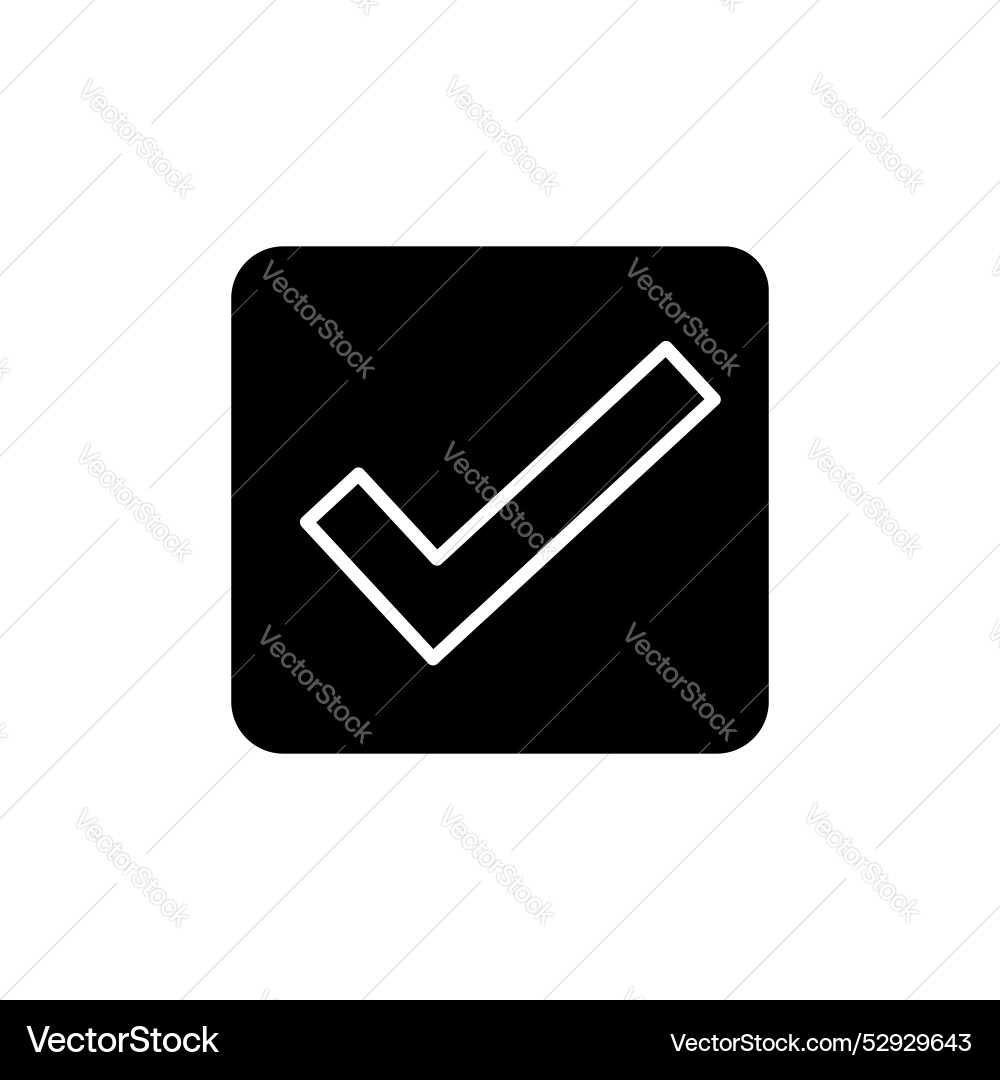 Checkbox icon set check box tick mark symbol vector image