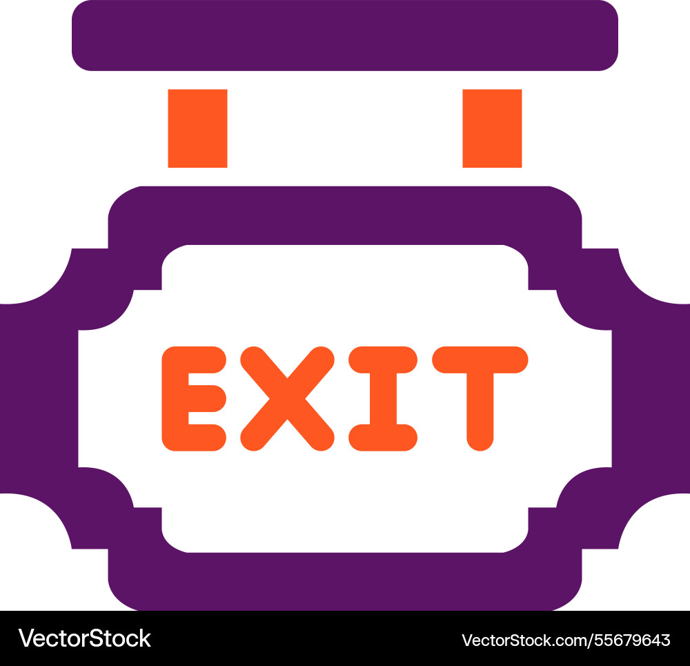 Exit icon design Vector Image