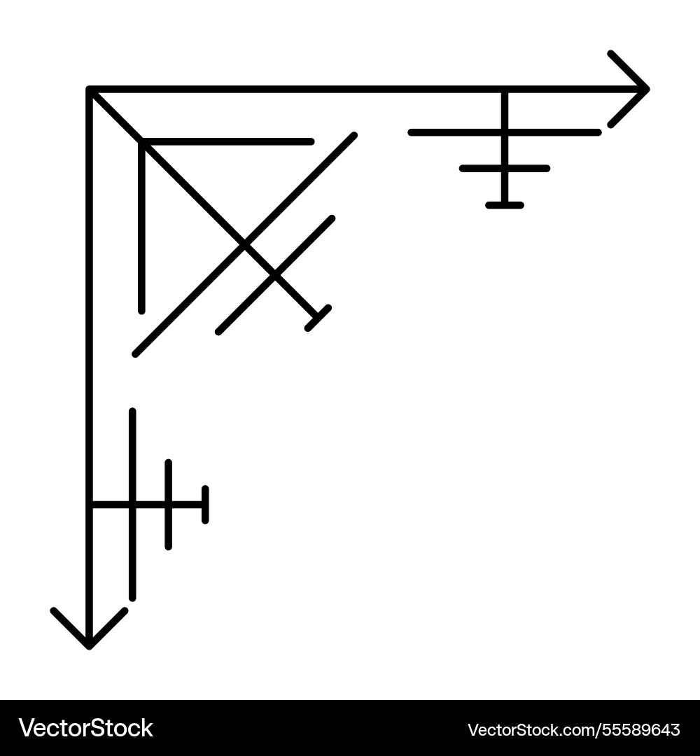Line geometric corner modern decorative linear Line geometric corner modern decorative linear vector image