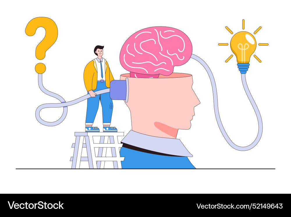 Solving problem process of discover or searching Vector Image
