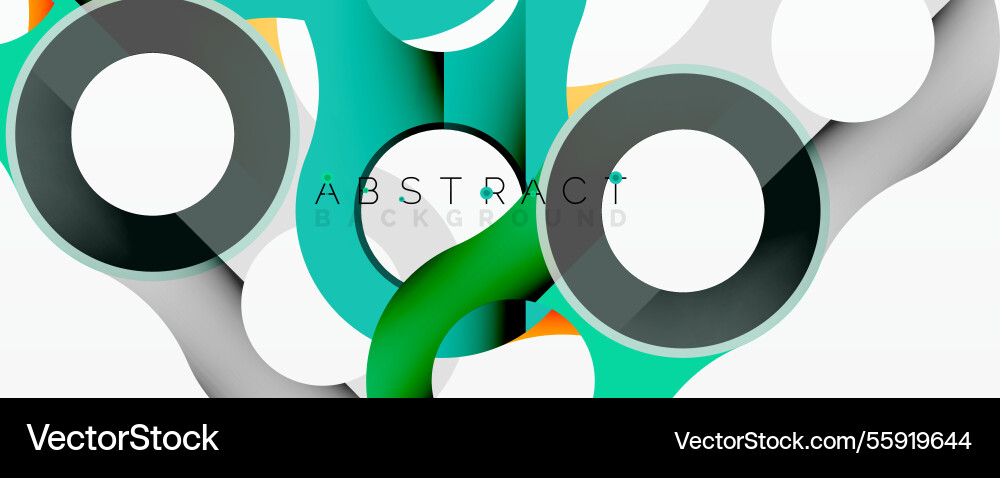 Abstract circle element composition Vector Image