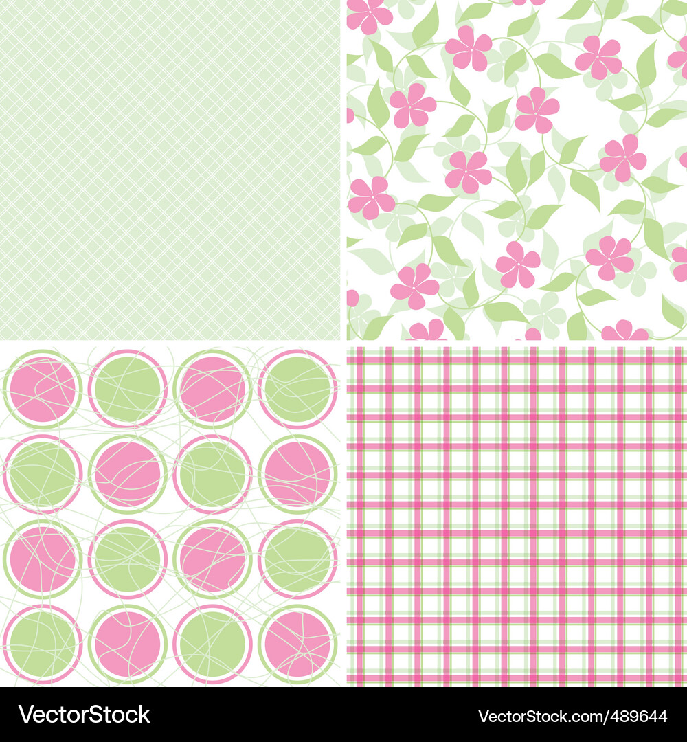 Scrapbook patterns for design Vector Image