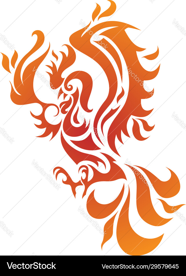 Fire rooster Fire rooster vector image