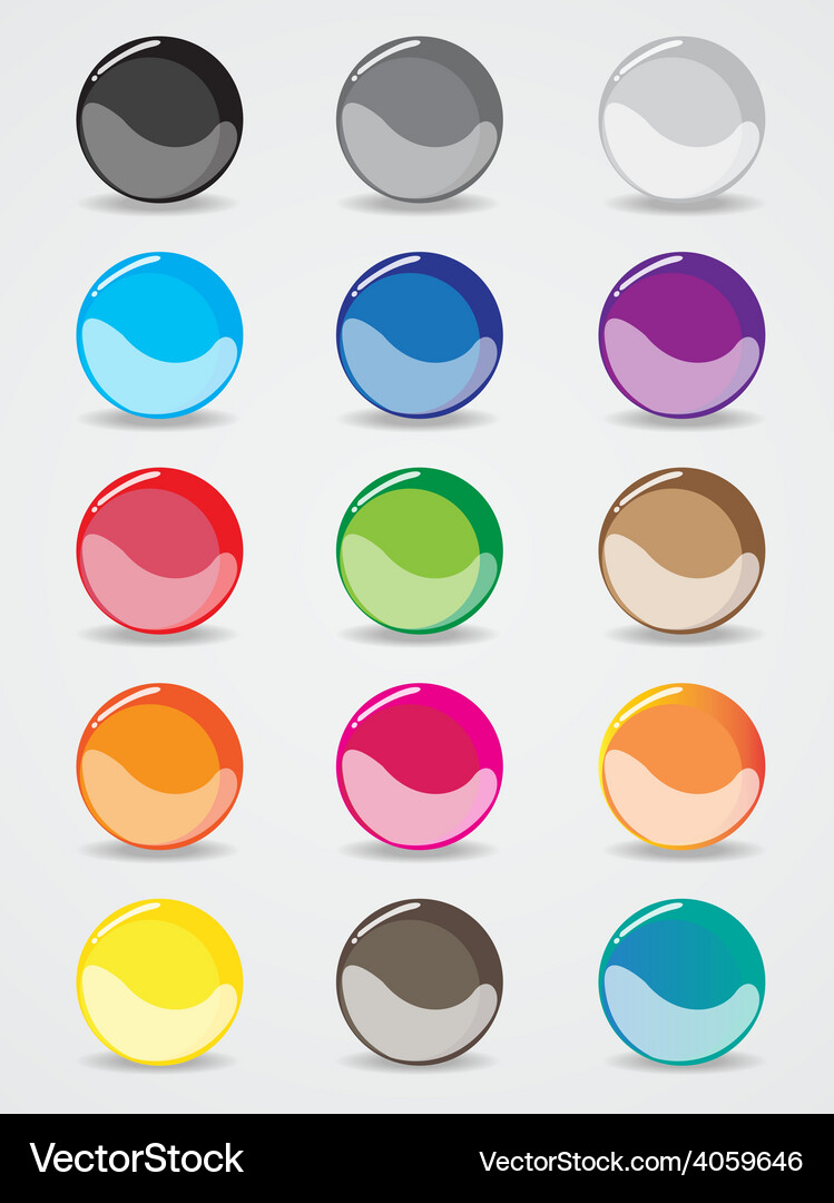 Buttons design for the website template Vector Image
