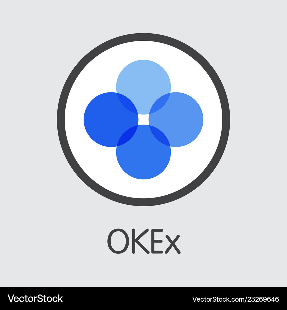 OKEx Cryptocurrency Logo – Royalty-Free Vector | VectorStock
