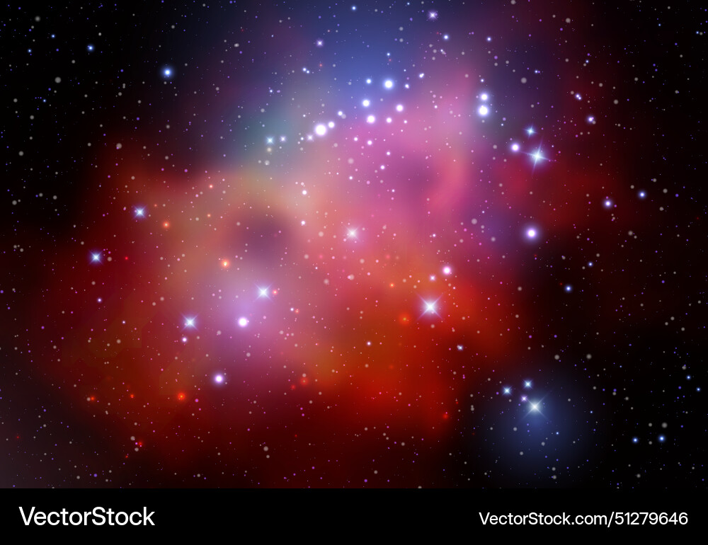 Space background with realistic nebula Space background with realistic nebula vector image