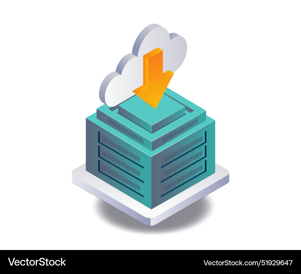 Process of uploading and downloading on computer Process of uploading and downloading on computer vector image