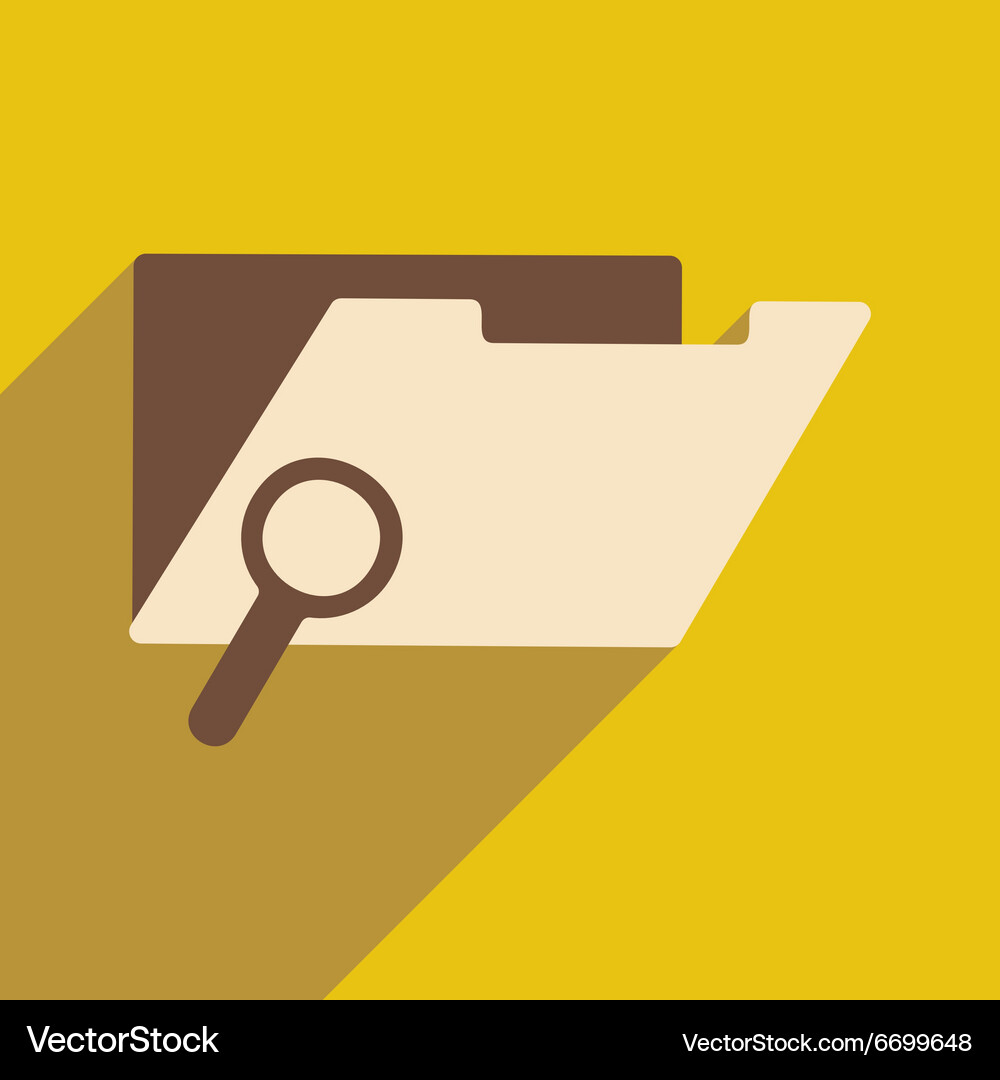Flat with shadow icon and mobile application file Vector Image